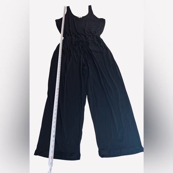 Michael Stars Women's Theo Tank Jumpsuit with Pockets, Solid Black, Size 2x - Picture 4 of 13